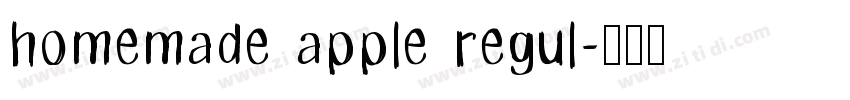 homemade apple regul字体转换